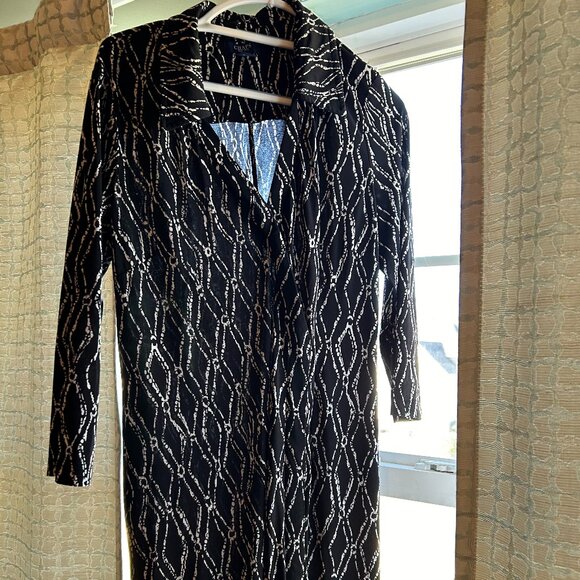 Black & White Patterned Dress - Picture 1 of 5